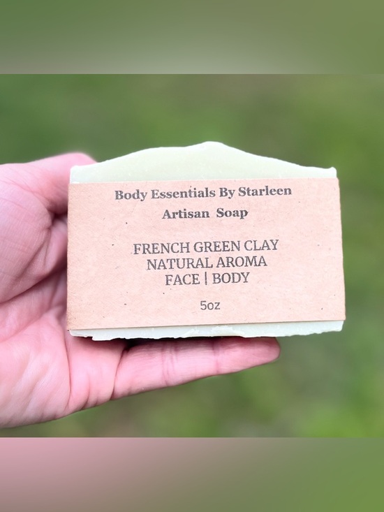 Hand Crafted Other - Handcrafted Soap - Artisan, French Green Clay Unscented, Handcrafted by Me ❤️